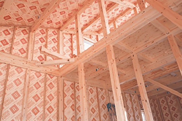 天井・壁・床にネオマフォームを使用している様子